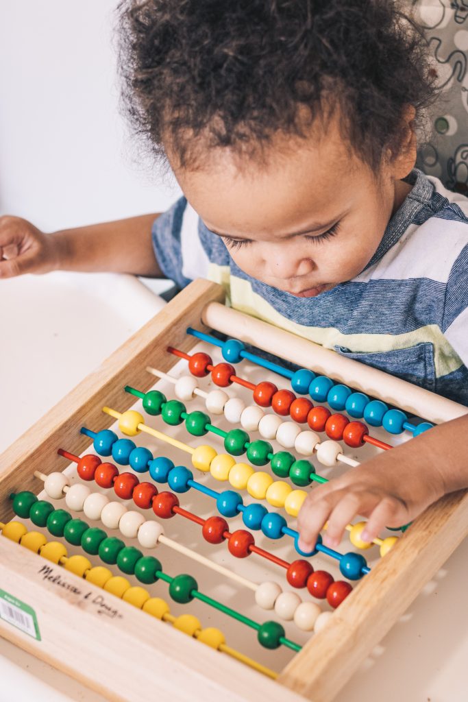 Montessori infants Abacus activity